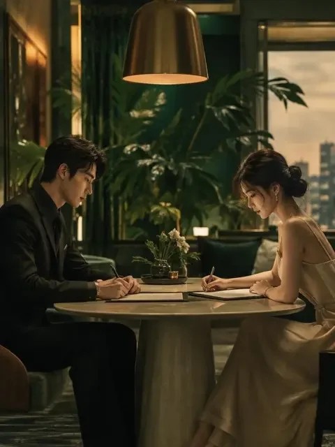 暖灯下的契约新娘——甜宠题材短剧封面